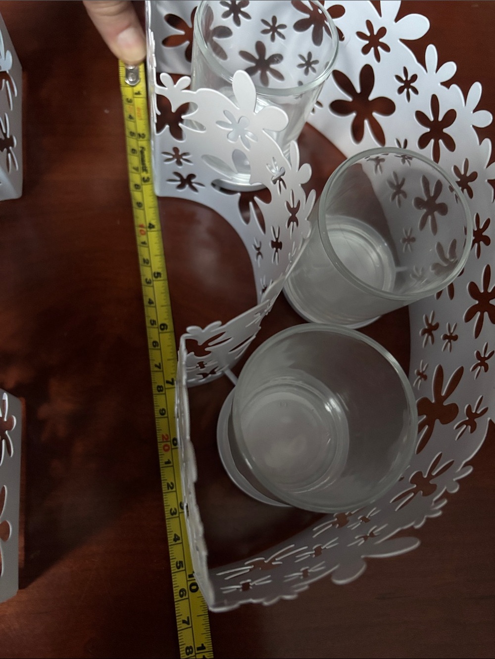 PartyLite "Blumenmeer" or "Blossom" decorative candle holder set - Picture 10 of 11